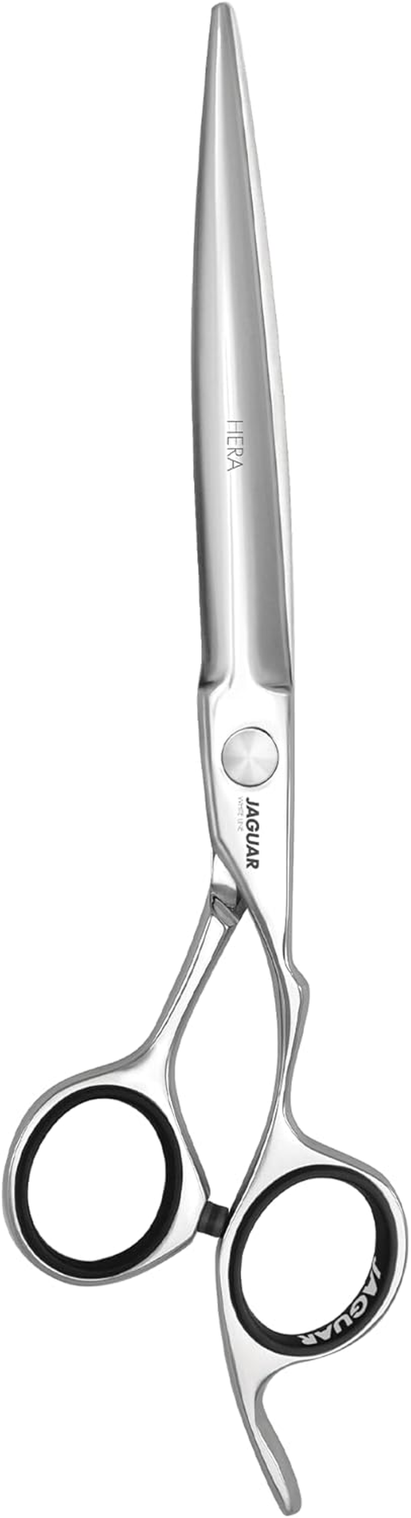 JAGUAR HERA 7.0 Inch Hairdressing Scissors in Crane Design with Forged Finger Hook and Rounded Dagger Blade Polished Made in Germany image number 4