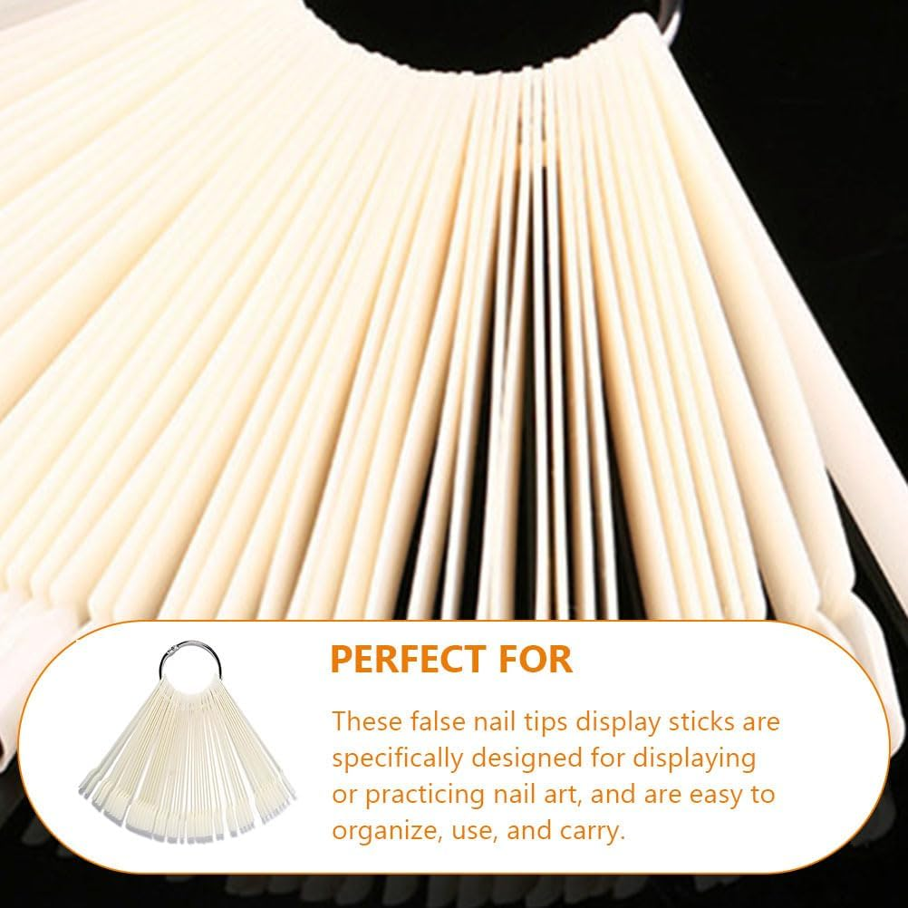 50 Pieces Art Display Sample Sticks for Nails Art Sticks Manicure Supplies Accessories image number 3