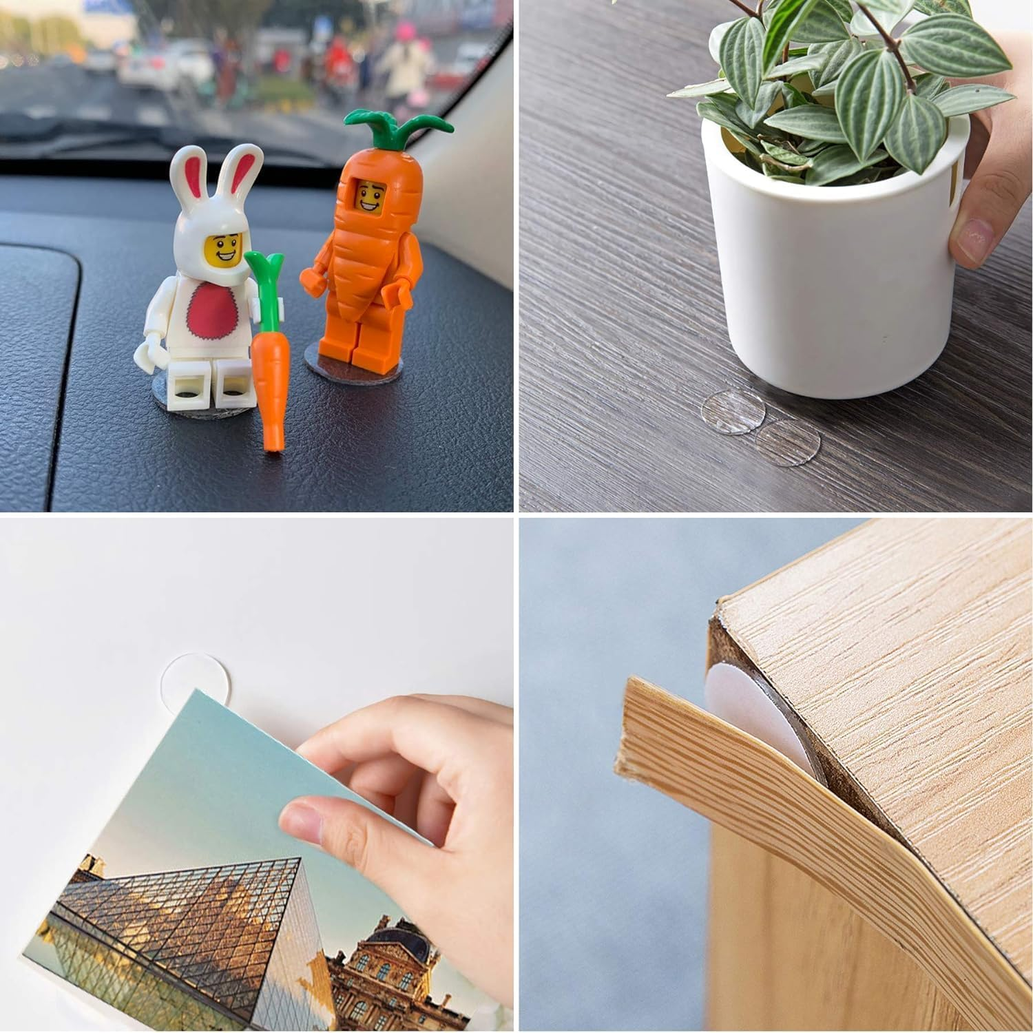 210Pcs Dot Stickers Glue Dots Transparent Sticky Dots Nano Double Sided Tape Mounting Putty Poster Sticky Tape for Hanging Pictures Poster Art Photography Party Decoration Wedding Birthday image number 5