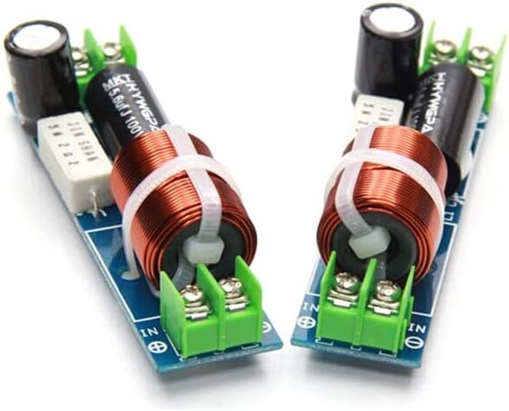 HOOCI 2PCS 1 Way 60W Mediant Speaker Frequency Divider Circuits Car 1-Unit Automotive Hifi Stereo Audio Crossover Filters image number 2