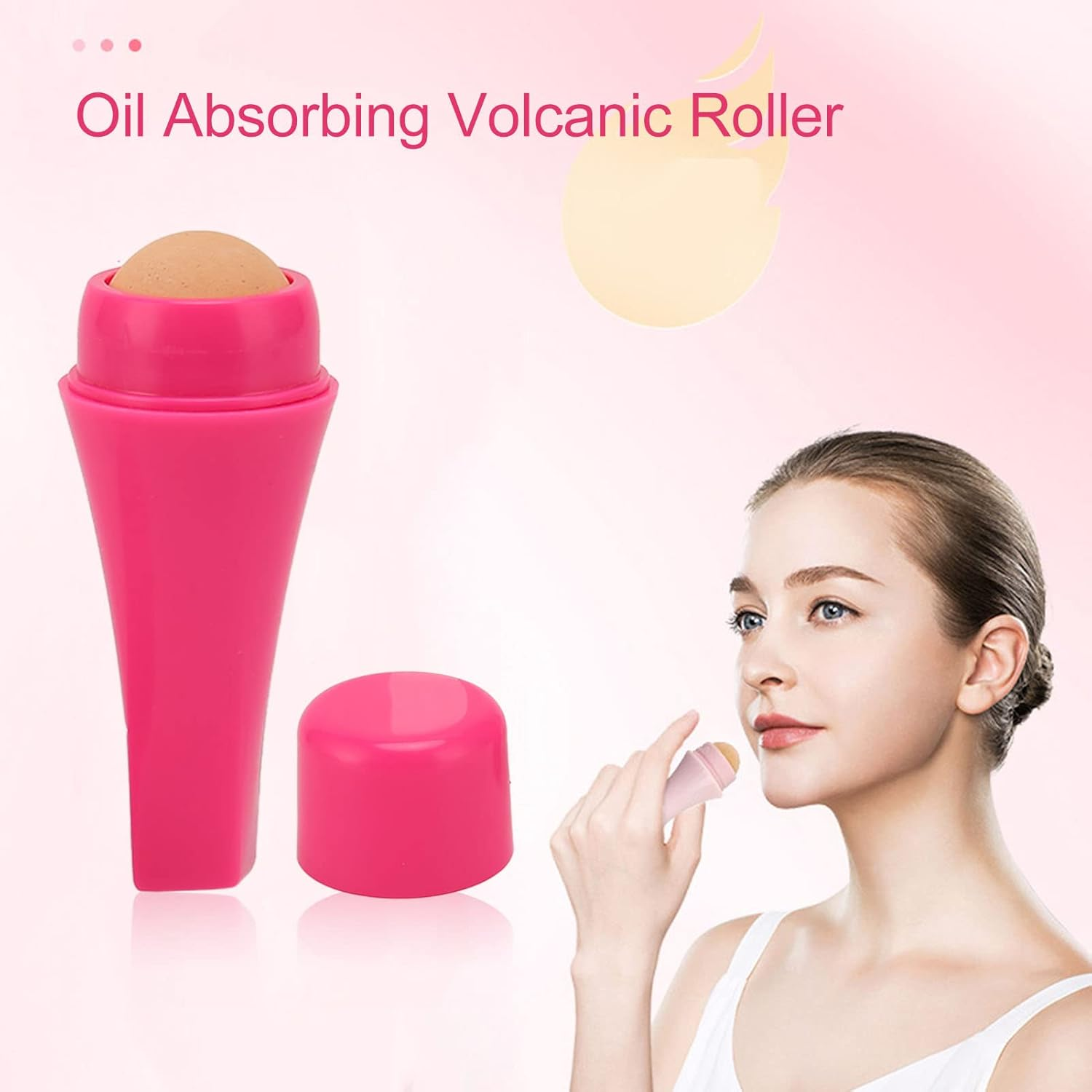Oil Absorbing Volcanic Roller Portable Results Remove Excess Shine for All Skin Types