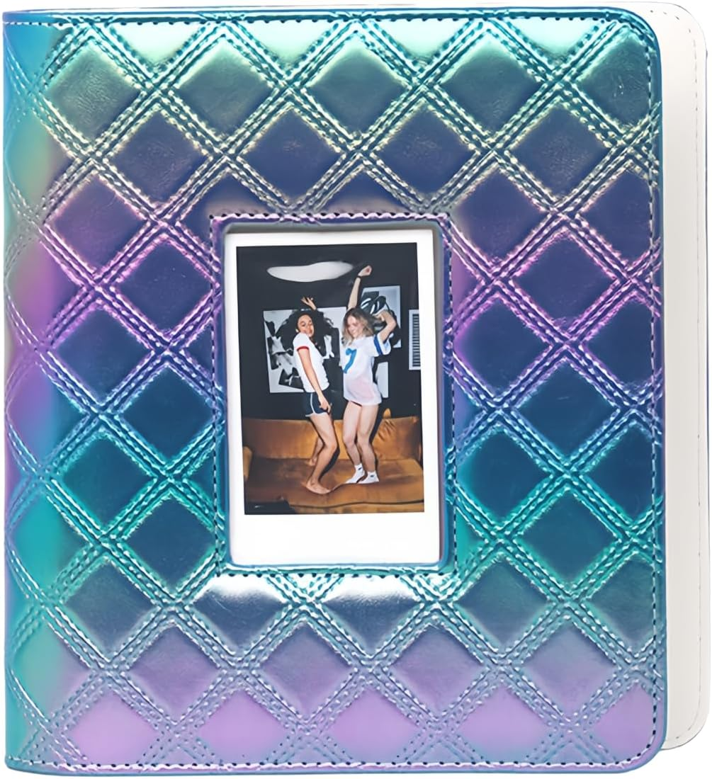 LAYOMI 288 Pockets Photo Album for Fujifilm Instax Mini 11 12 40 90 Evo Liplay Instant Camera, Photo Album for Polaroid Kodak HP Zink 2X3" Photo (Pearly Pink)