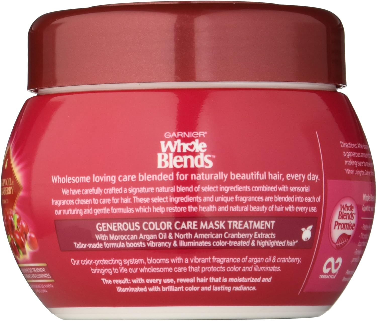 Garnier Whole Blends Color Care Mask with Argan Oil & Cranberry Extracts, 10.1 Fluid Ounce image number 1