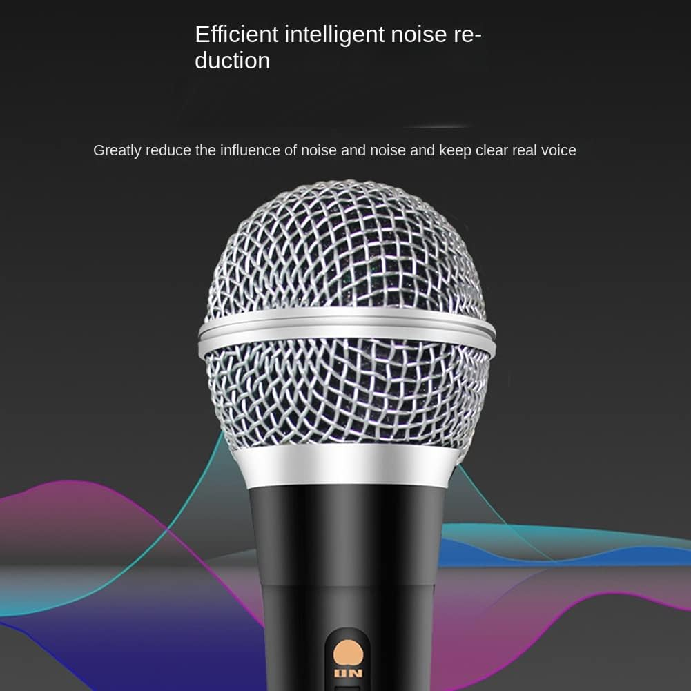 Veumoie Handheld Professional Wired Dynamic Microphone Clear Voice Mic for Karaoke Vocal Music Performance image number 2
