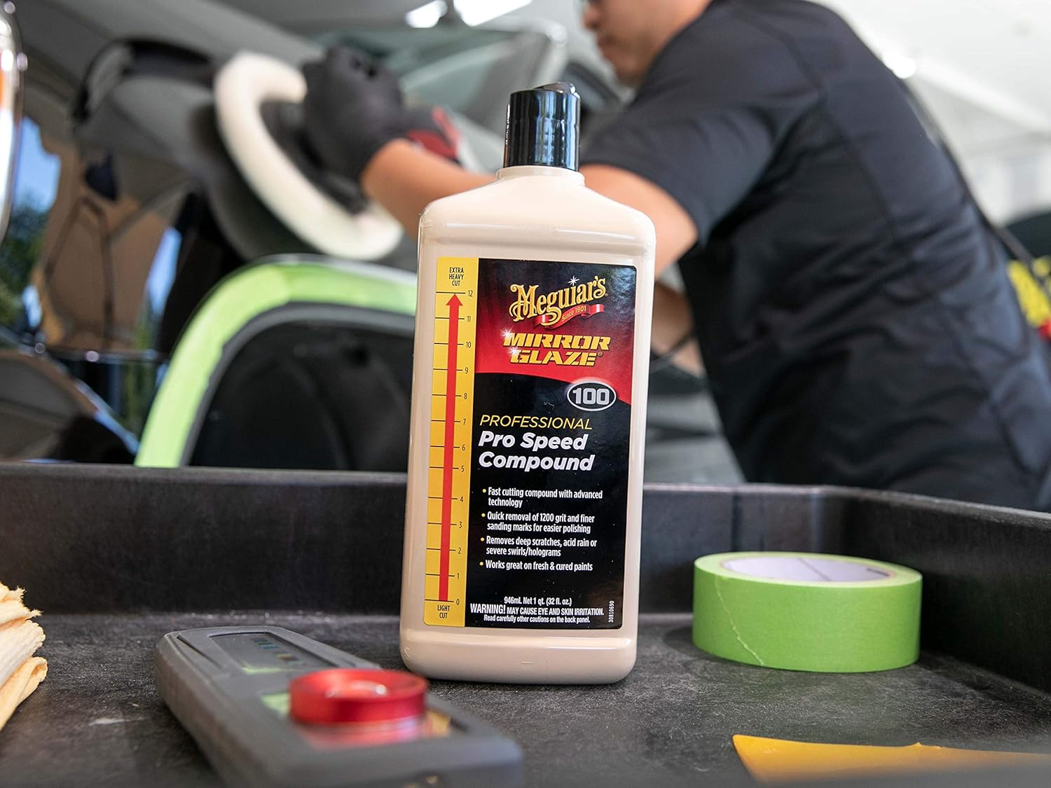 Meguiar'S M100 Mirror Glaze Pro Speed Compound - 32 Oz. image number 1