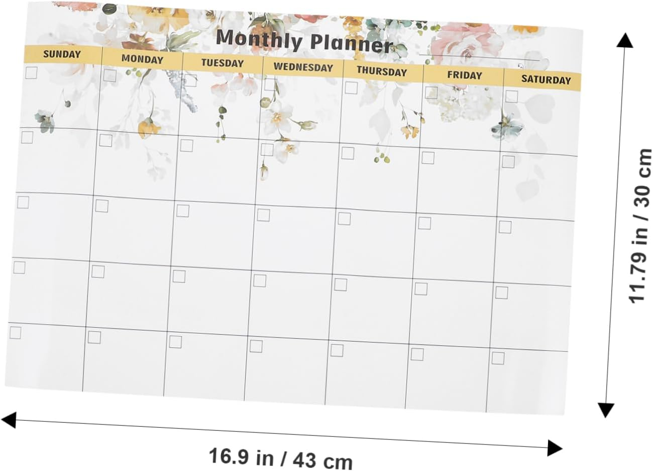 Tofficu Magnetic Dry Erase Calendar Planner for Fridge Monthly Weekly Schedule Board Easy to Clean Reusable Magnetic Message Board for Home Office Organization image number 6