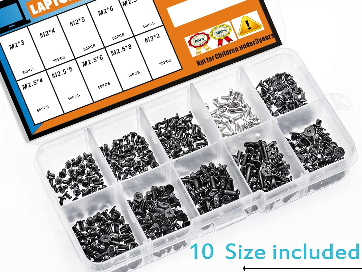 500Pcs Laptop Notebook Computer Screw Kit Set for IBM HP Dell Lenovo Samsung Sony Toshiba Gateway Acer image number 5