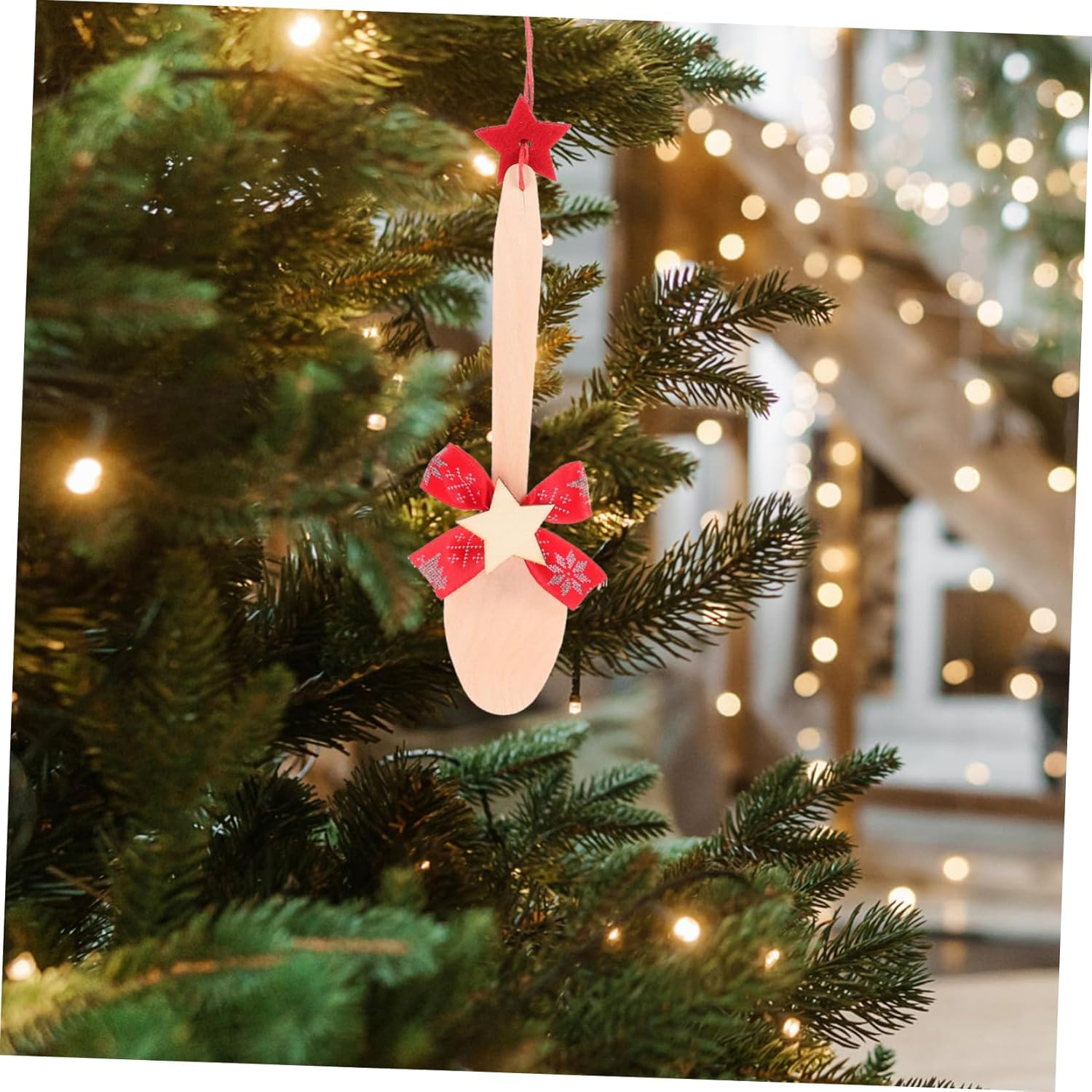 10Pcs Spoon Ornaments for Christmas Cute Hanging Decor for Holiday Parties Festive Tree Ornaments Lightweight Xmas Decorations for Home And image number 5