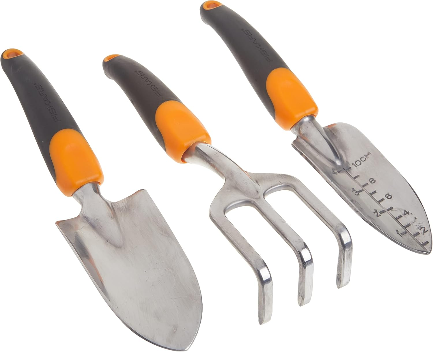 Fiskars 384490-1001 Ergo Garden Tool Set, Regular Package, Black/Orange image number 1