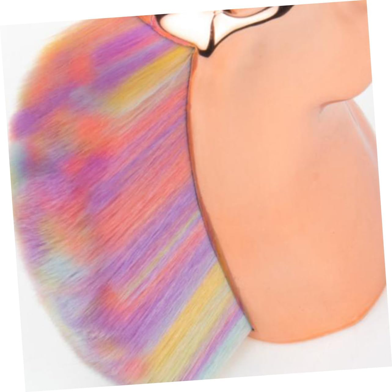 Minkissy Makeup Brush Rainbow Makeup Supplies for Women Girls Ladies for Travel