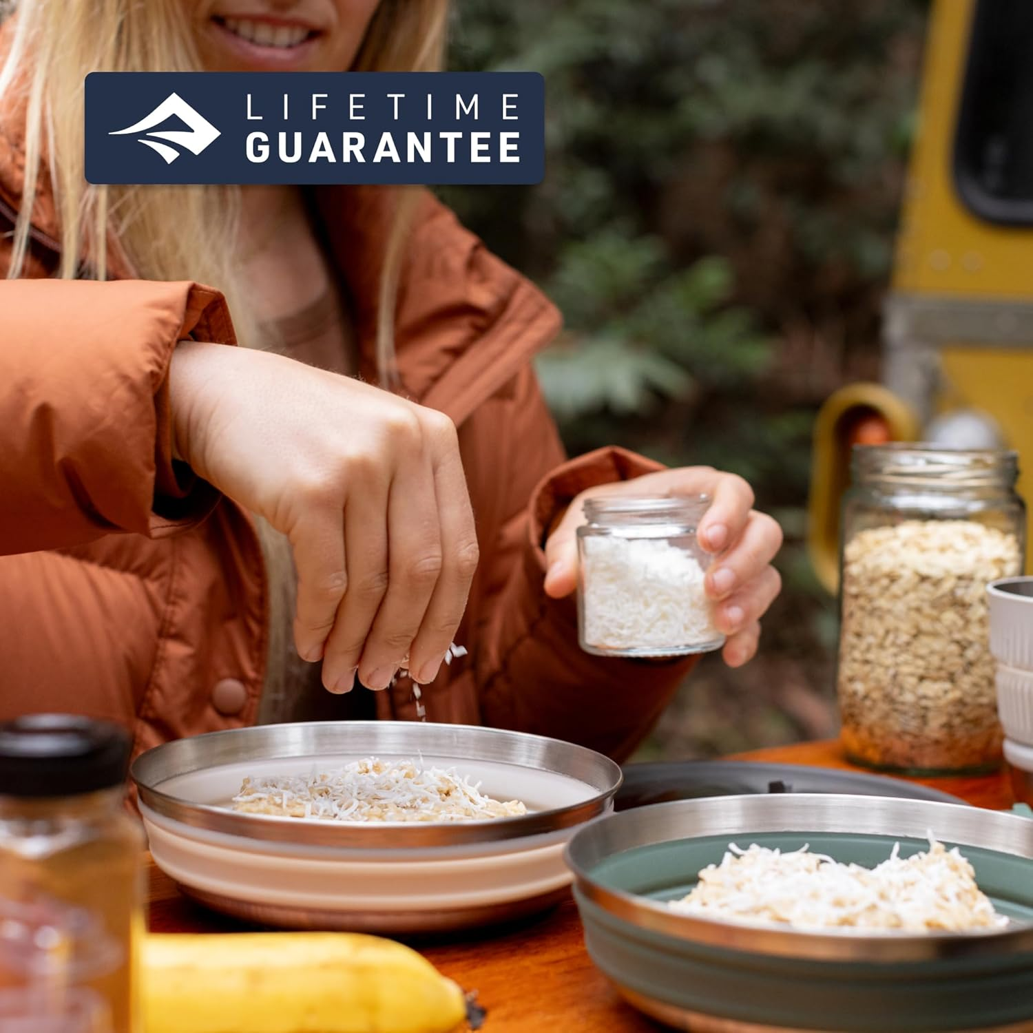 Sea to Summit Detour Stainless Steel Collapsible Bowl, Beluga image number 4