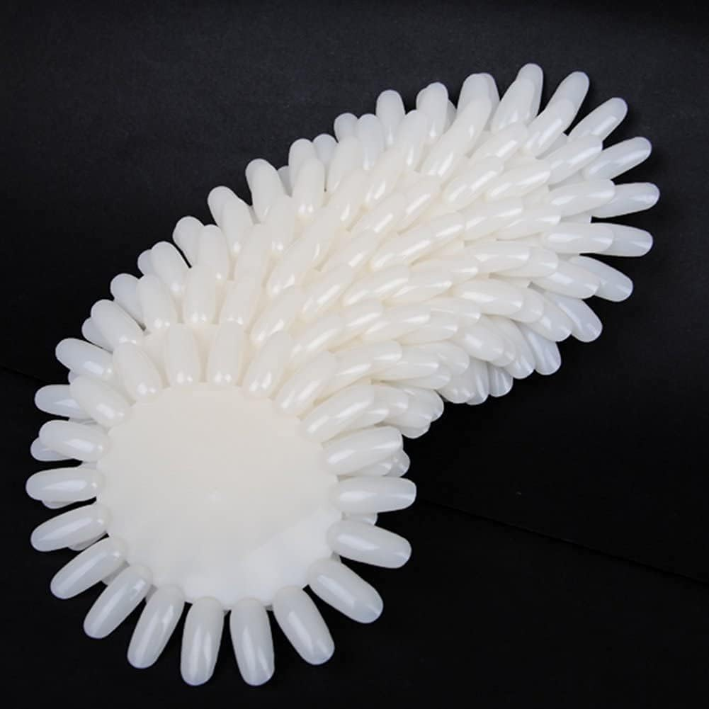 10Pcs Natural Nail Polish Color Cards Nail Color Tips Wheel Nail Polish Sample Tester Wheel for Home Salon image number 3