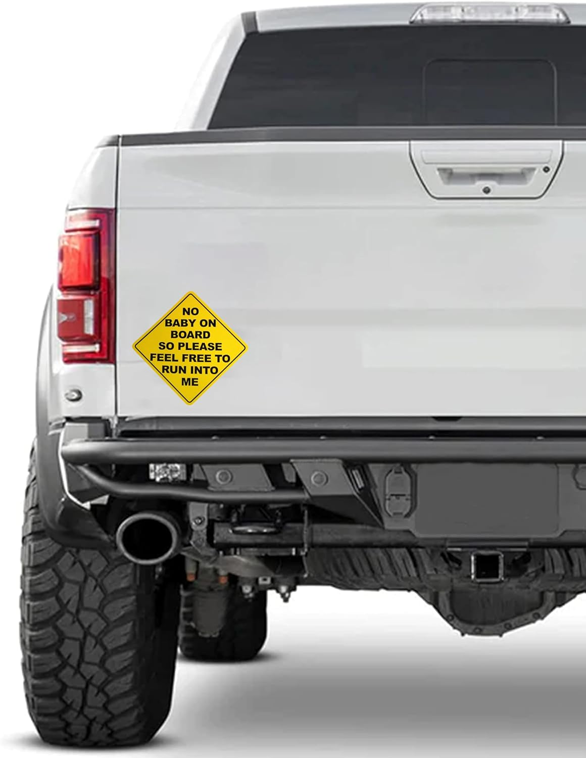 No Baby on Board so Please Feel Free to Run into Me Funny Sarcastic Vinyl Bumper Sticker Decal 5 Inch &ndash; Durable, Weather-Resistant Car Sticker image number 5