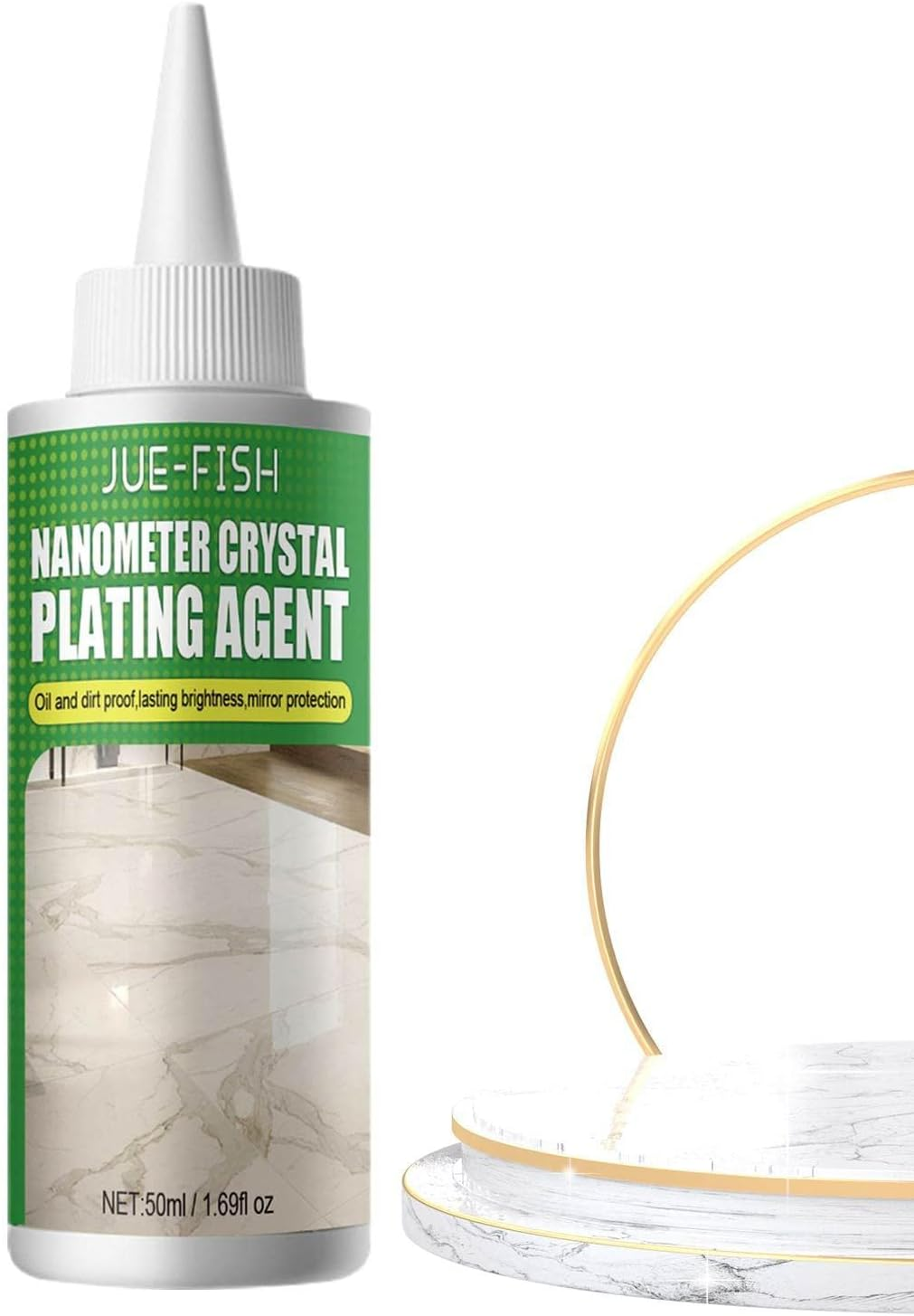 Stone Crystal Plating Agent | Marble Polishing Nano Crystal Liquid | Marble Nano Crystal-Plating Agent, Coating of Stone Nanocrystals | Tile Scratch Repair Brightening Restoration image number 2