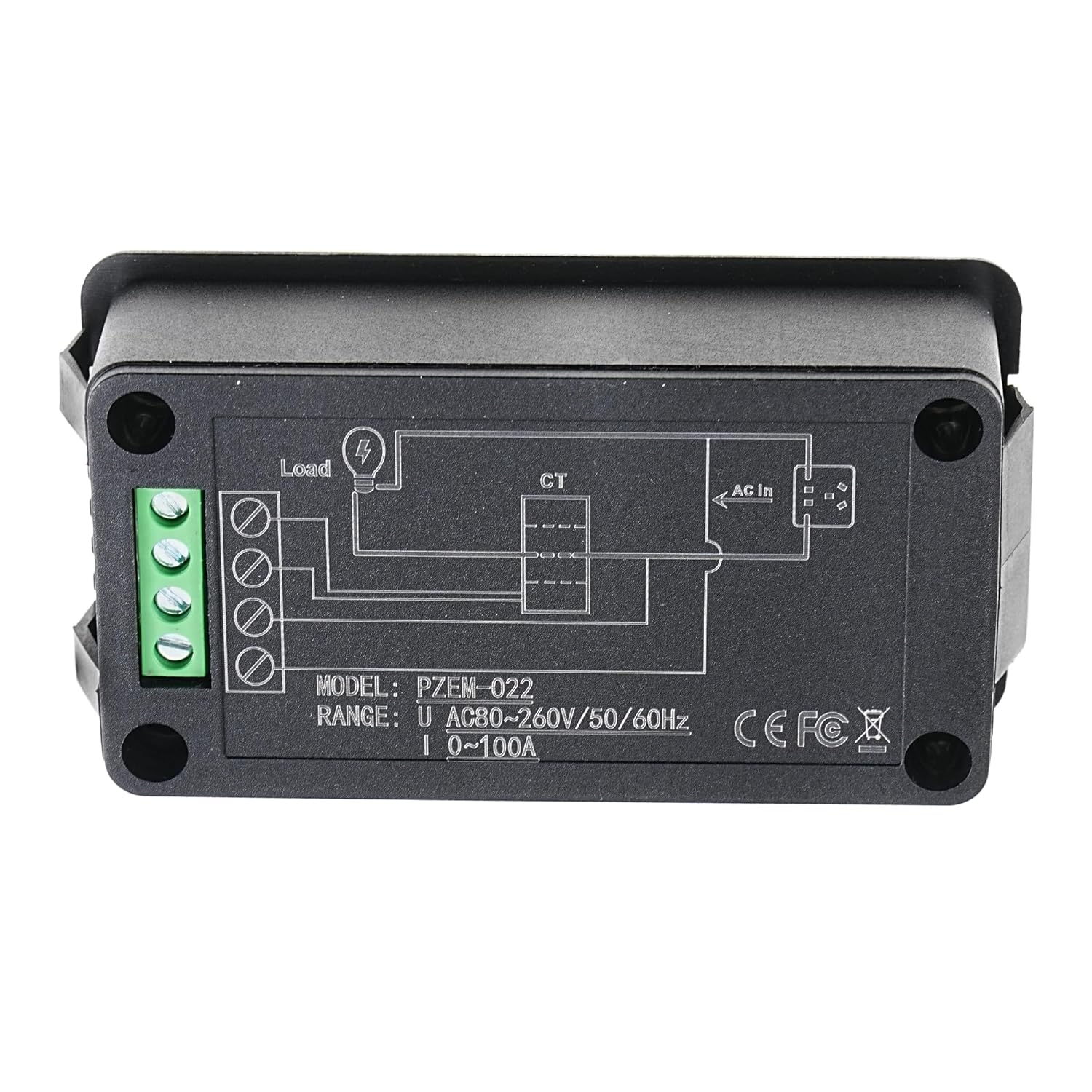 AC Current Digital Mmeter AC 80-260V 100A LCD Display Current Voltage Power Energy Current Meter Voltmeter Multimeter Universal Strip Split Type Current Transformer CT image number 6