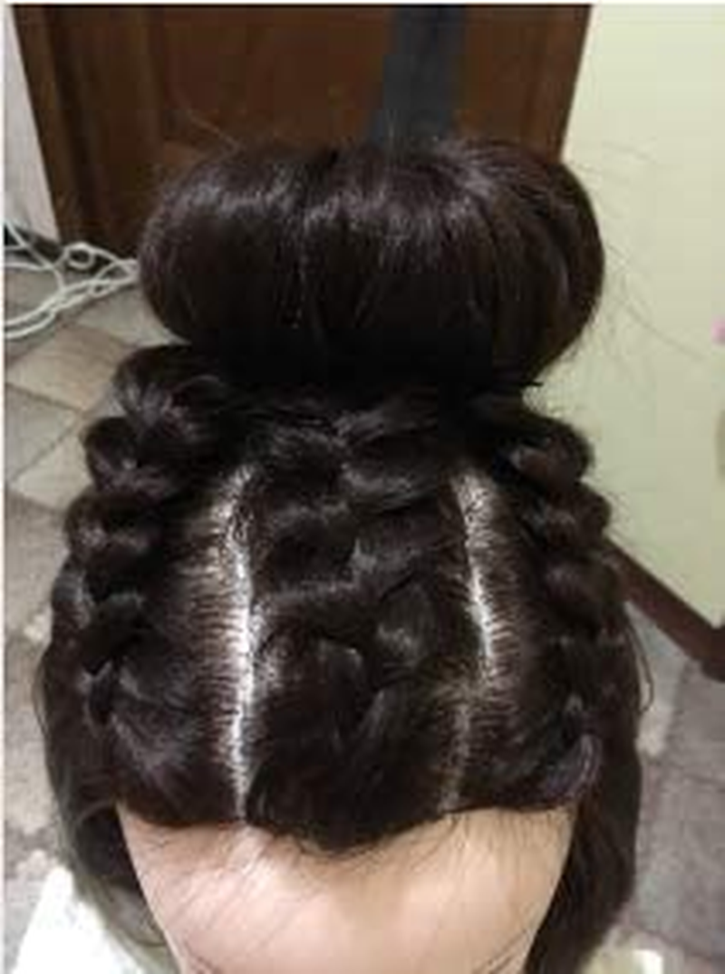 28"Cosmetology Mannequin Head Hair Styling Head Professional Hairdresser Head Manikin Doll Head Synthetic Fiber Hair with Free Clamp &hellip; image number 4