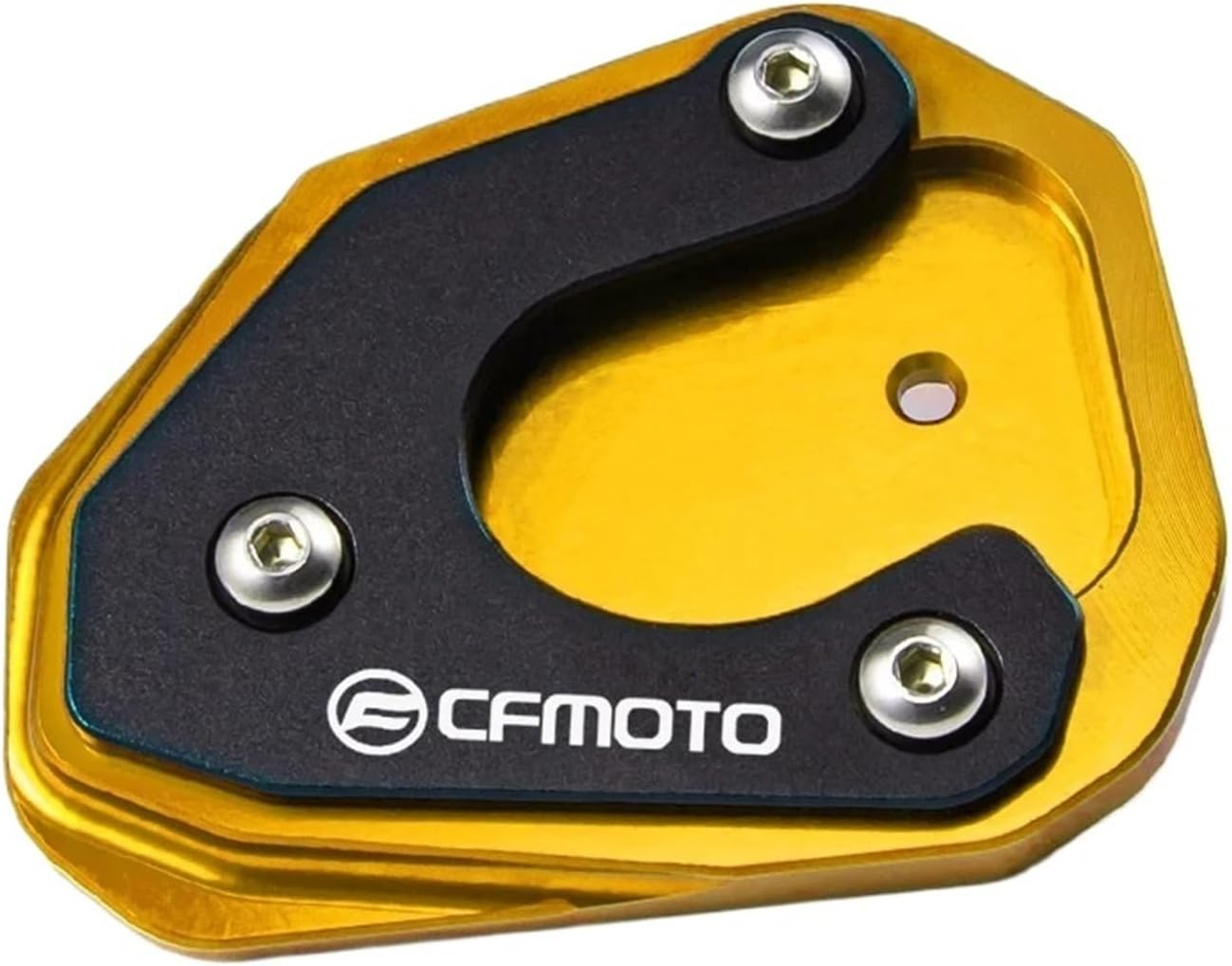 Jininshengxindianzi Compatible with CFMOTO MT800 800MT 650MT 800 650 MT CF Moto 650 TR-G 650TR-G Accessories Motorcycle Side Stand Extension Pad Bracket (Color : CF Black)