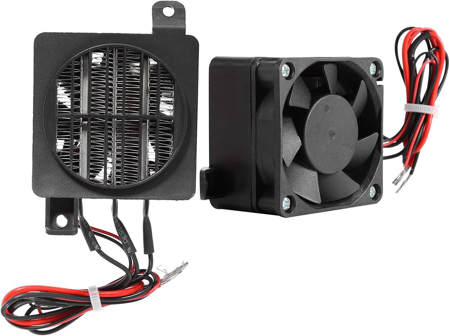 Omabeta 1PCS 24V 250W PTC Car Air Heater with 87Mm/3.4" Mounting Distance and 4Mm/0.16" Mounting Diameter, Small Space Heating Incubator for Heater Humidifier Air Conditioning,2.4"X2.4"X1.7" image number 6