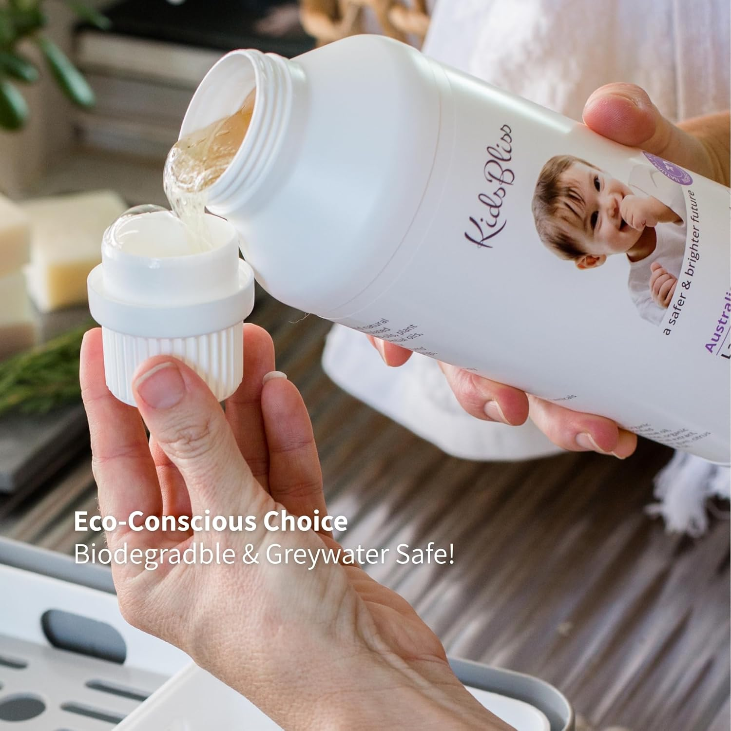 Kids Bliss Laundry Liquid -Australian Lavender 1L, 1000 Millilitre image number 4