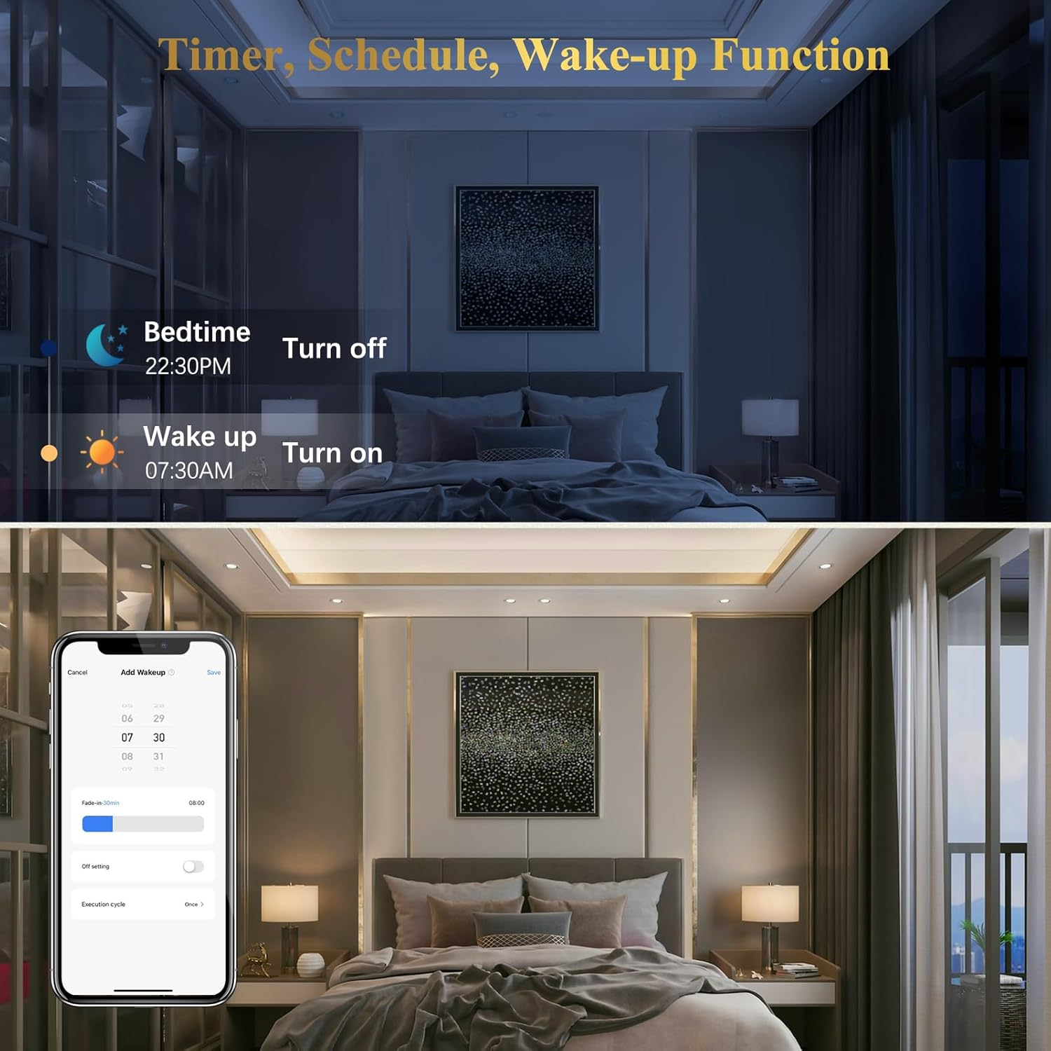 Dicuno GU10 Smart Bulbs, Wifi Light Bulbs, Works with Alexa and Google Home, Dimmable LED Spotlights, 5W = 50W, 450LM, 2700K-6500K, 110 Degree Beam Angle, 100-240V, No Hub Required, Pack of 4 image number 6