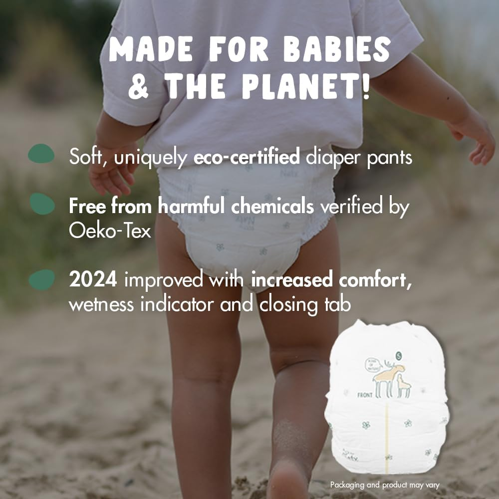 Eco by Naty Pull on Pants, Size 5, 4 Packs of 20 (80 Count) image number 3