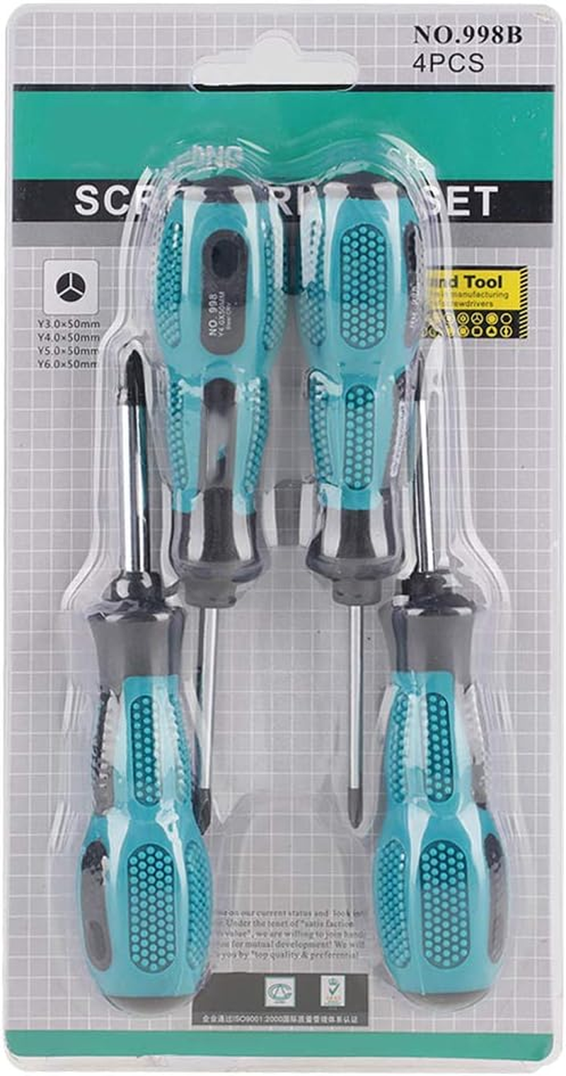 4Pcs Y Type Screwdriver Set Y3 Y4 Y5 Y6 Magnetic Point Tri Screwdriver Multi Function Home Improvement Craft Repair Tools Soft Ergonomic Handle