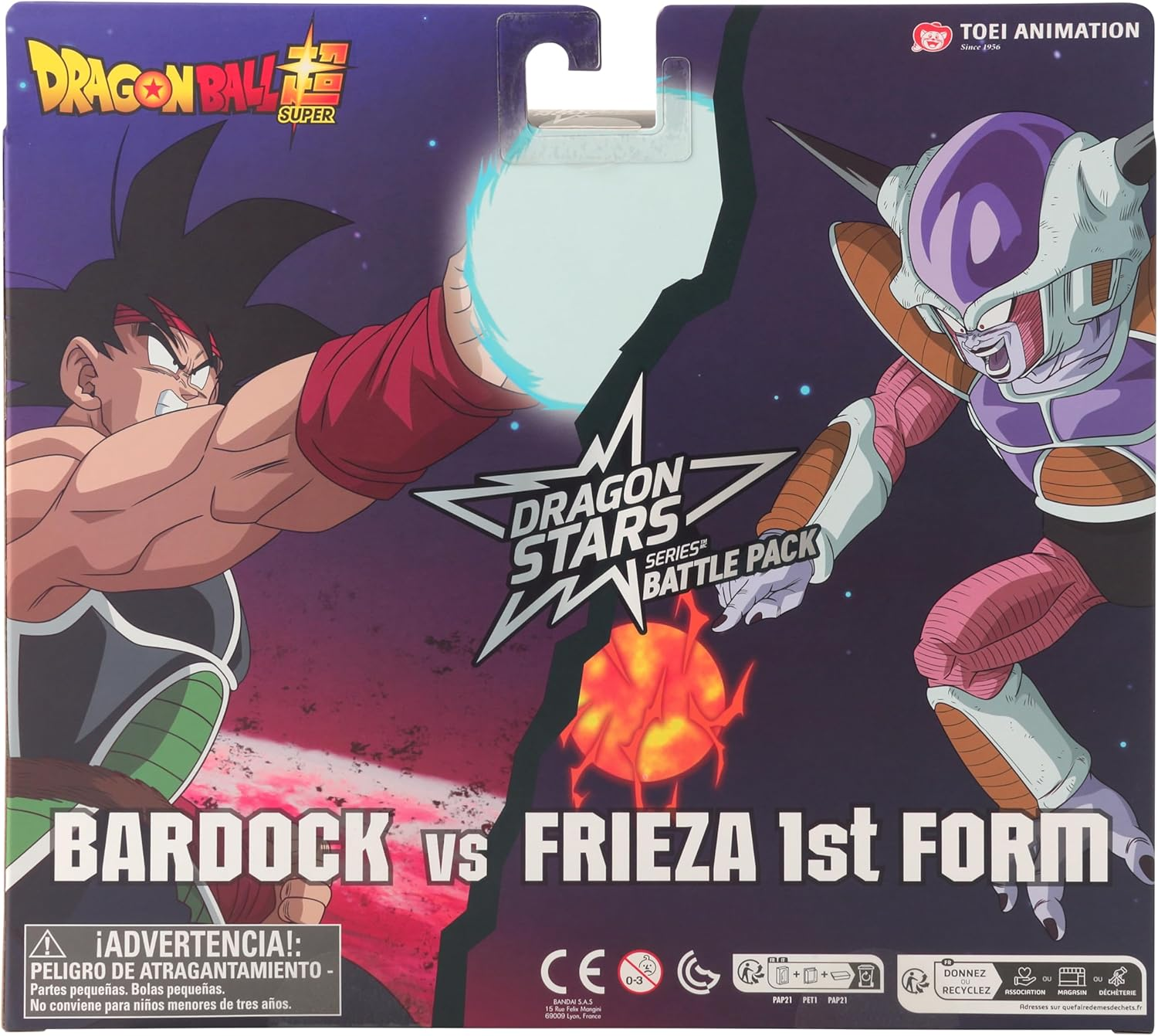 Dragon Ball Super - Dragon Stars - Bardock Vs Frieza 1St Form, 6.5" Battle Pack Action Figure Set image number 5
