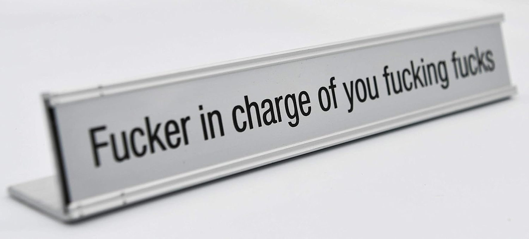 Fucker in Charge Desk Nameplate