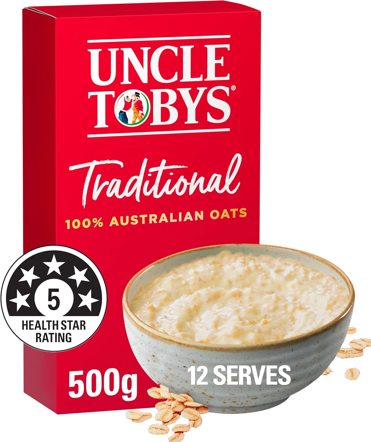 Uncle Tobys Traditional Oats 500 G image number 1