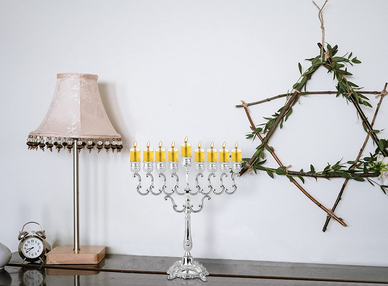 Ner Mitzvah Chanukah Menorah Oil Glass Cups - Glass Oil Insert Cups for Menorahs - #9 (9 Pack)