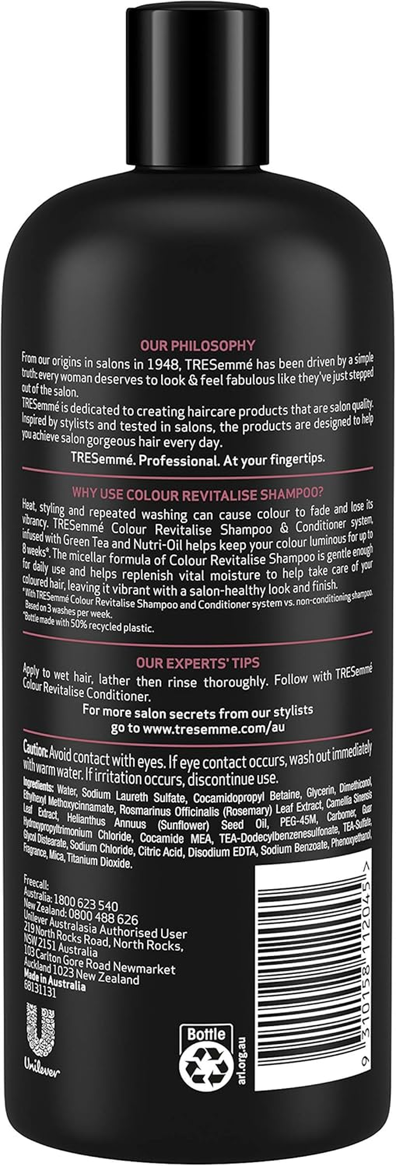 Tresemme Colour Protection Shampoo 900 Ml image number 5