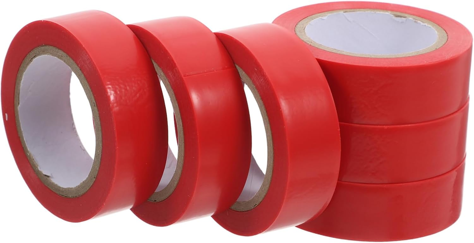 Hohopeti 6Rolls High Temperature Resistant Electrical Tape Insulation Tape for Electric Wire Repair Adhesive for Home Automotive and Industrial Use