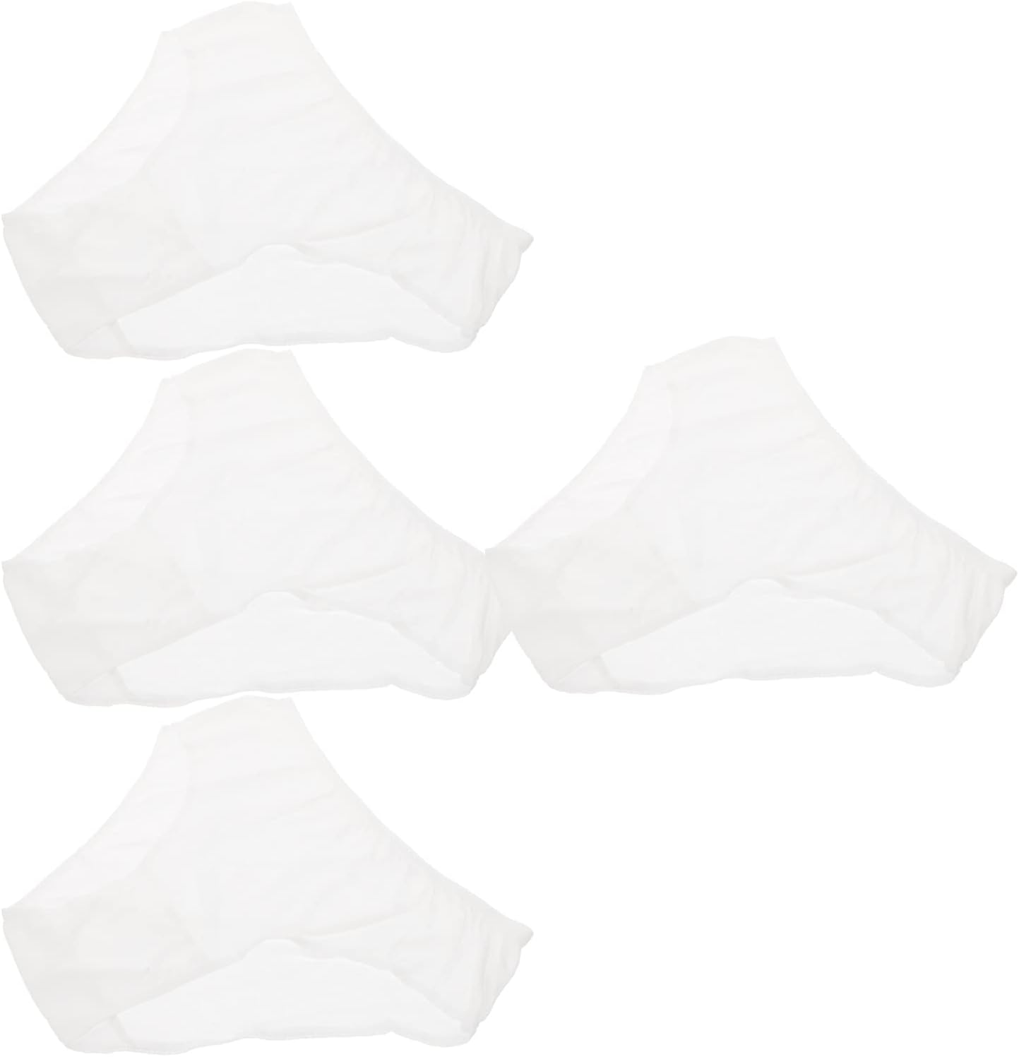 Healeved Disposable Maternity Panties Flexible Postpartum Confinement Underwear Cotton White XXL 4Pcs Portable Women&rsquo;S Period Pants
