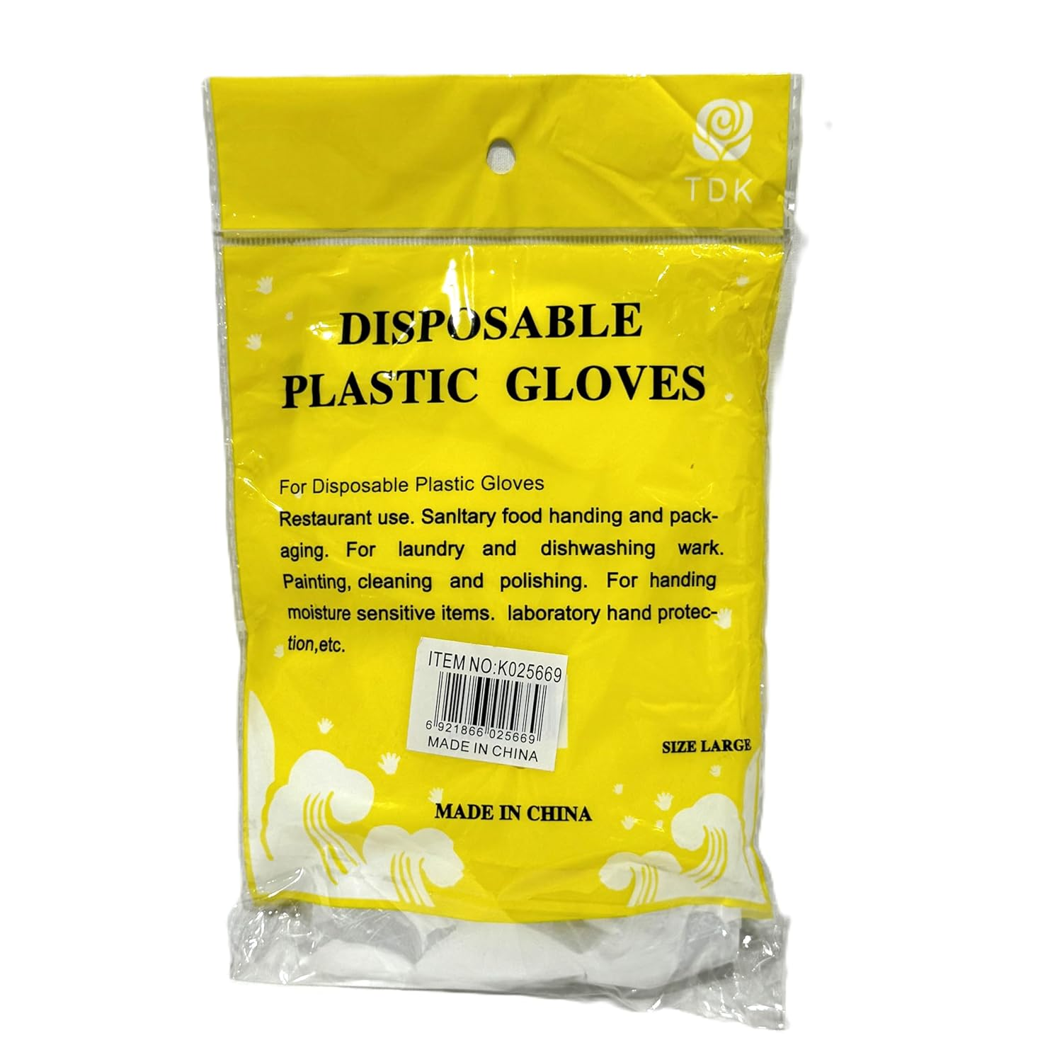 Lylac Disposable Plastic Gloves 100-Pieces image number 4