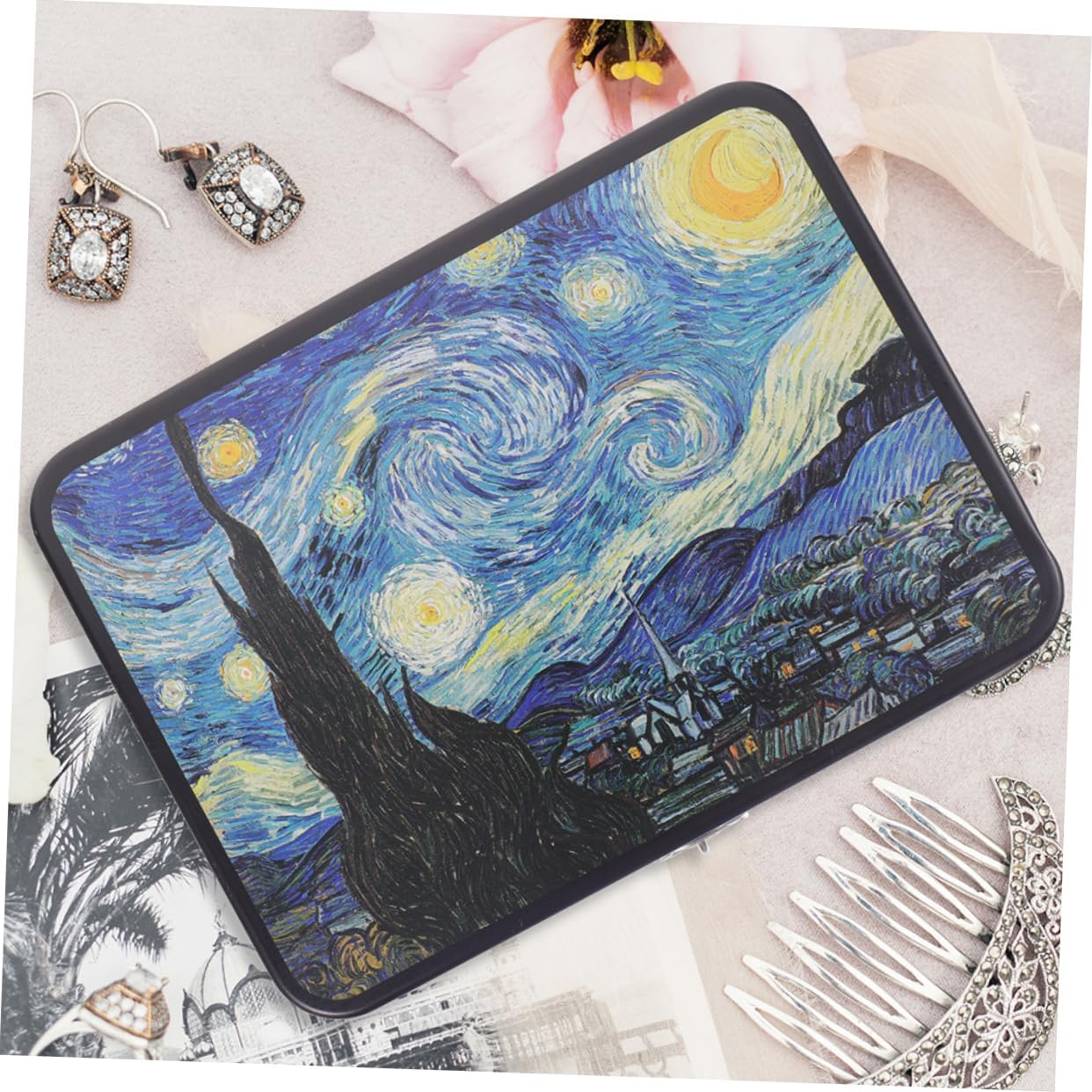 2Pcs Retro Storage Box Tinplate Box Lock Trinket for Desktop Organizer for Jewelry and Keepsakes image number 6