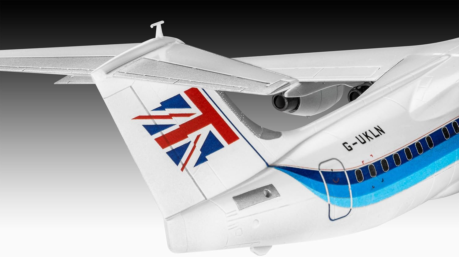 Revell 03791 Bae 146 (RJ85) Aircraft 1:144 Scale Unbuilt/Unpainted Plastic Model Kit, Molded Colour