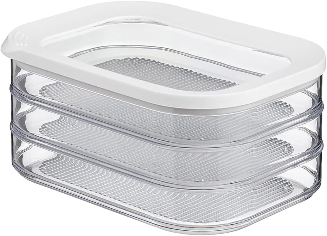 Roczential Deli Meat Container for Fridge, Bacon Lunch Meat Container for Refrigerator, Meal Prep Containers, Stackable Food Storage Boxes for Cold Cuts, Salami, Deli, Lunch Meat, BPA Free, 18.6Oz image number 3