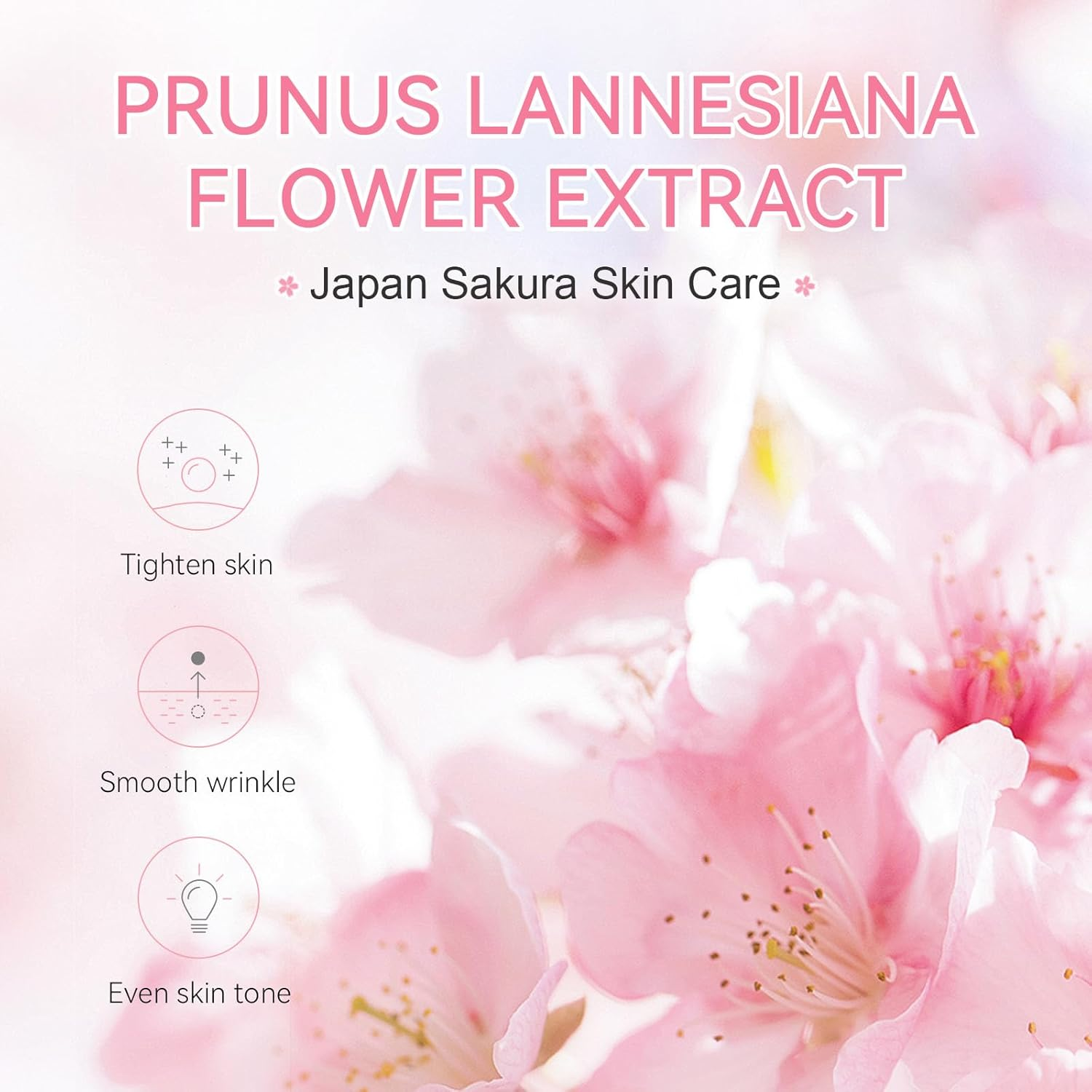 Sakura Skin Care Set for Teenage Girls, Facial Skincare Sets & Kits-Cleanser, Serum, Sleeping Mask, Mud Mask, Eye Mask, Face Cream, Perfectly for Hamper Baskets, Travel Skincare Set 37PCS image number 3