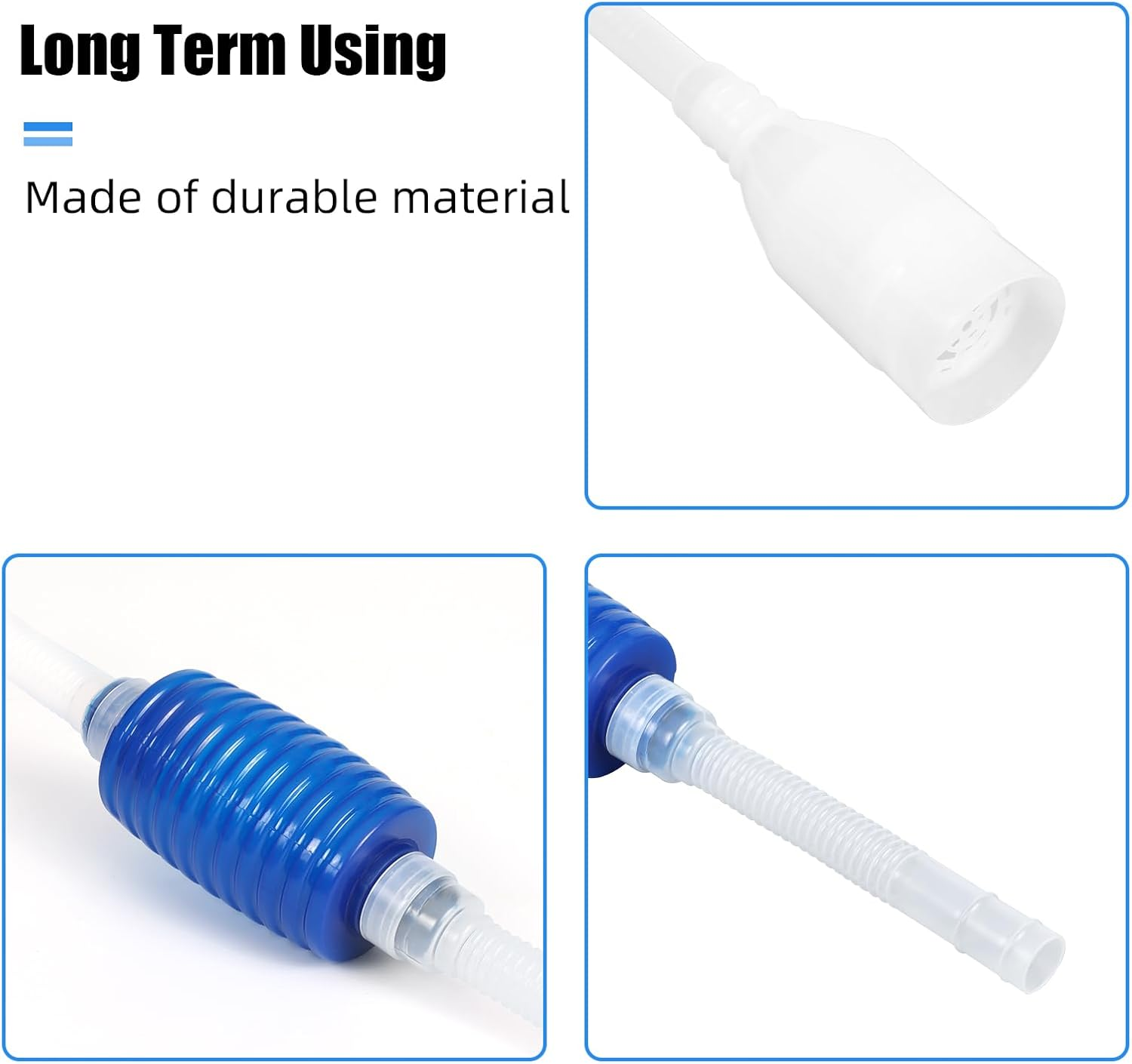 AQUANEAT Aquarium Siphon, Fish Tank Siphon, Aquarium Vacuum, Aquarium Water Changer, Gravel Cleaner for Fish Tank (Large) image number 4