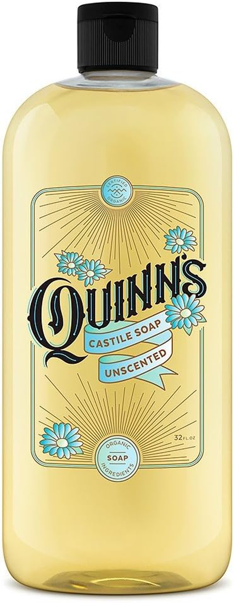 (Unscented) - Quinns Pure Castile Organic Liquid Soap, Unscented, 950Ml image number 1
