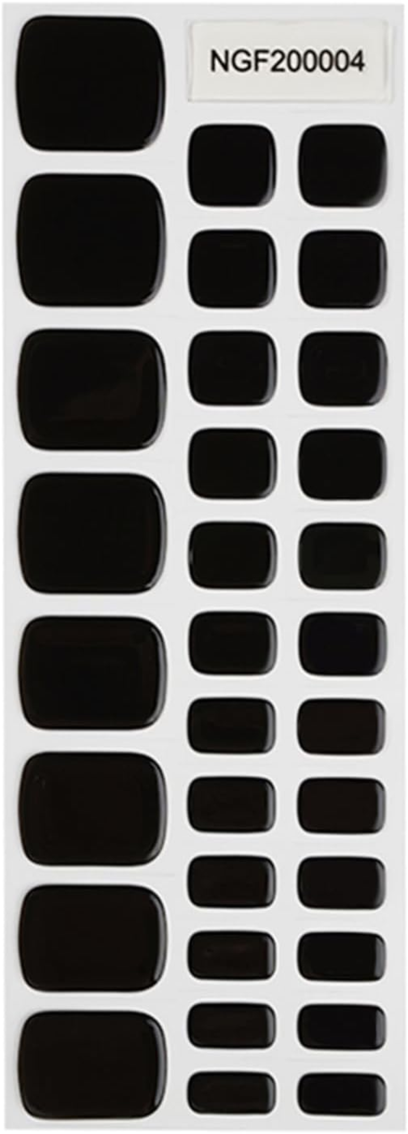 Wekcekcek Semi Cured Gel Toenail Strips, 32 Hazy Dark Night Toenail Stickers Pedicure Strips Salon Quality Nail Wraps with Nail File & Wood Stick(Uv/Led Lamp Required) - Blue Marble image number 5