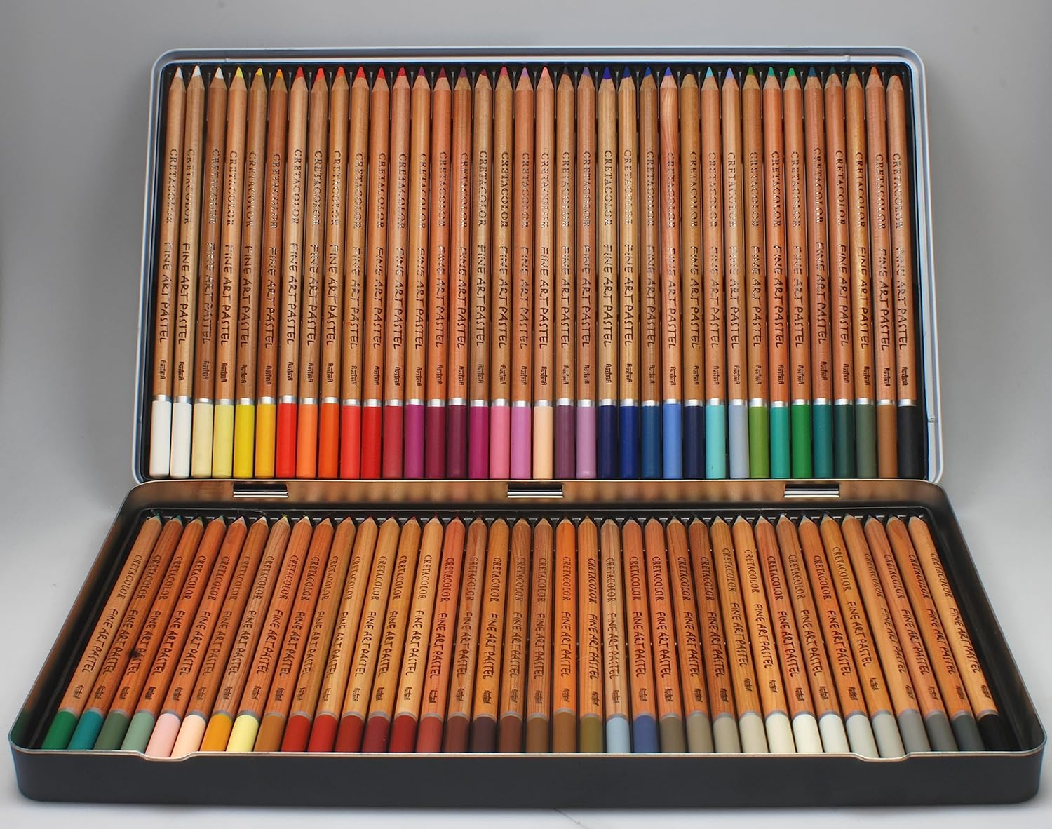 CRETACOLOR Fine Art Pastel Pencils, Tin 72 Assorted Colours 72 STK Multi-Coloured 15-47-072 image number 3