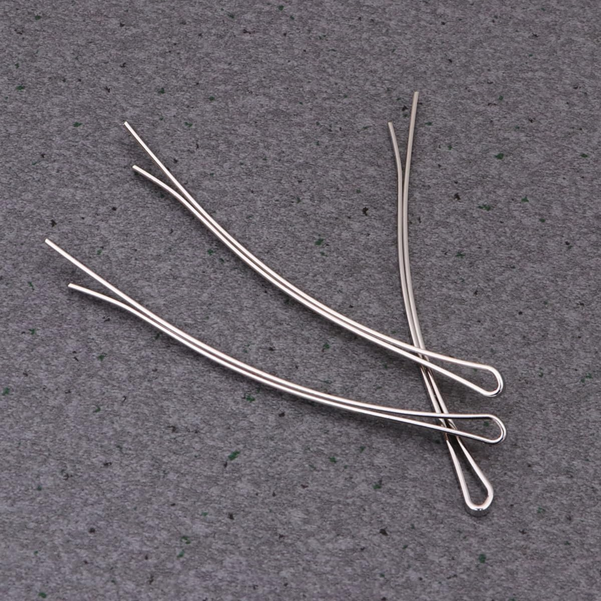 FRCOLOR 100Pcs Jumbo Bobby Pins Metallic Hairpins Curved Bobby Hair Pins Women Simple Bobby Pin Hair Clips Metal Bobby Pins for Thick Hair - Golden image number 2