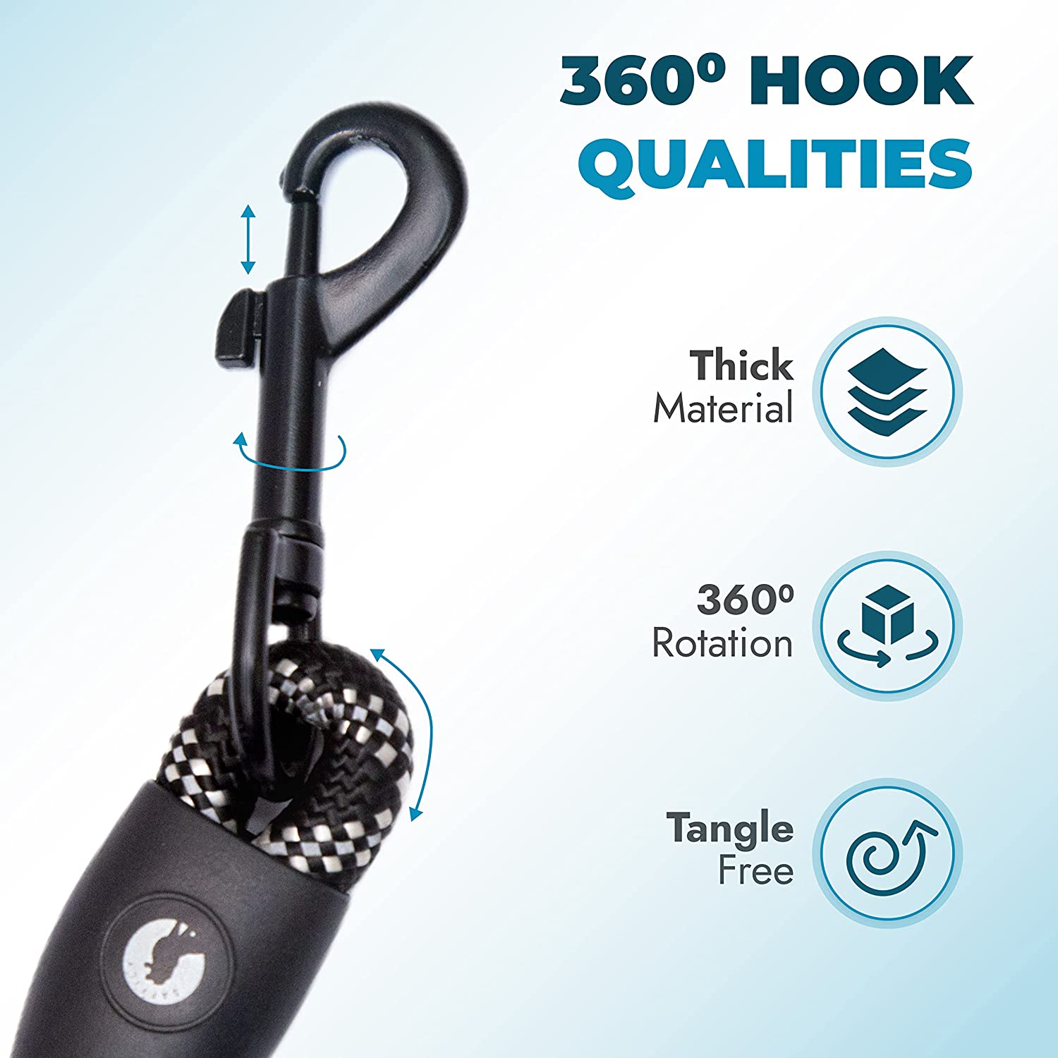 6 Ft Dog Leash ; Durable & Strong Nylon Dog Lead by Saffily - Comfortable Padded Handle and Perfect for Medium & Large Dogs Training-4X Reflective Thread Is Used in Our Dog Leashes image number 6