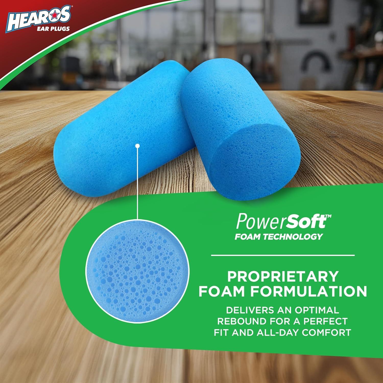 HEAROS XTREME Foam Earplugs, 32Db NRR Ear Plugs, 100 Pairs, Foam Ear Plugs Noise Reduction & Hearing Protection for Sleeping, Snoring, Working, Shooting, Travel, Concerts image number 4