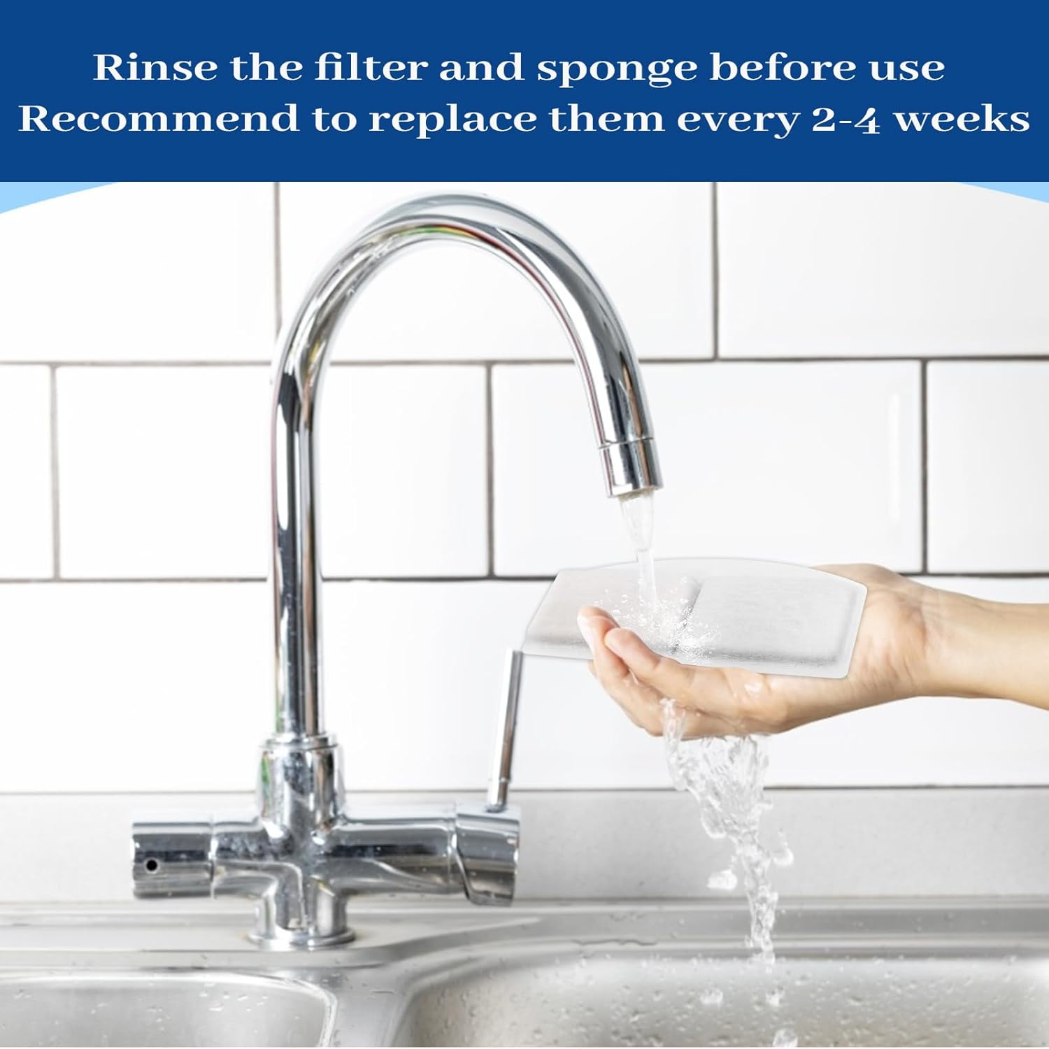 6 Pack Replacement Filters for 8L Premium Pet Water Fountain, Cat Water Fountain Filters image number 1