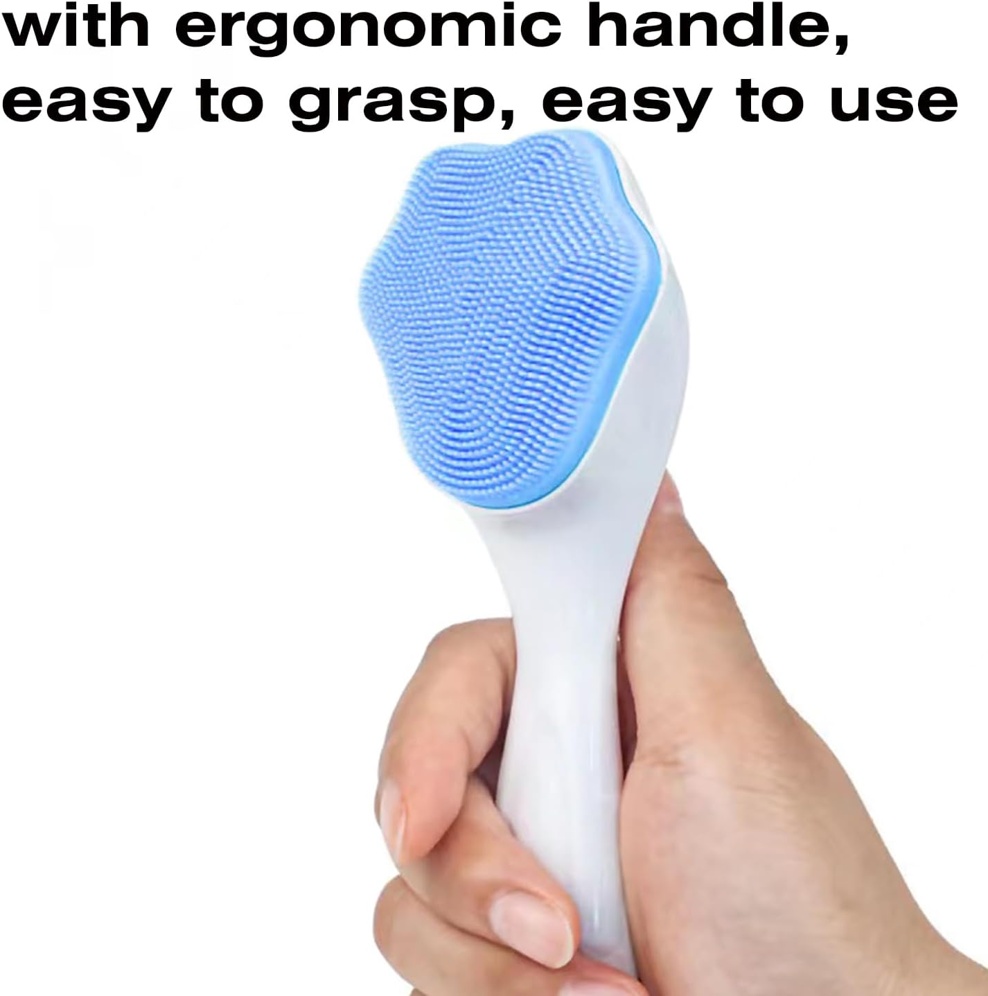 Silicone Face Scrubber and Exfoliator Brush - Facial Cleansing Brush for Blackhead, Acne, Pore, Cradle Cap - Deep Cleaning Skin Care 4 Pack image number 1