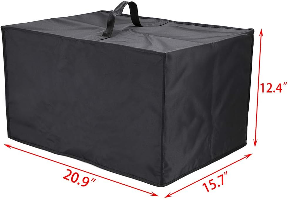 Heat-Resistant Waterproof Dust-Proof Microwave Oven Grill Cover Protector - Nylon Fabric Dust Cover Case Protections for Toaster Oven, Black image number 5