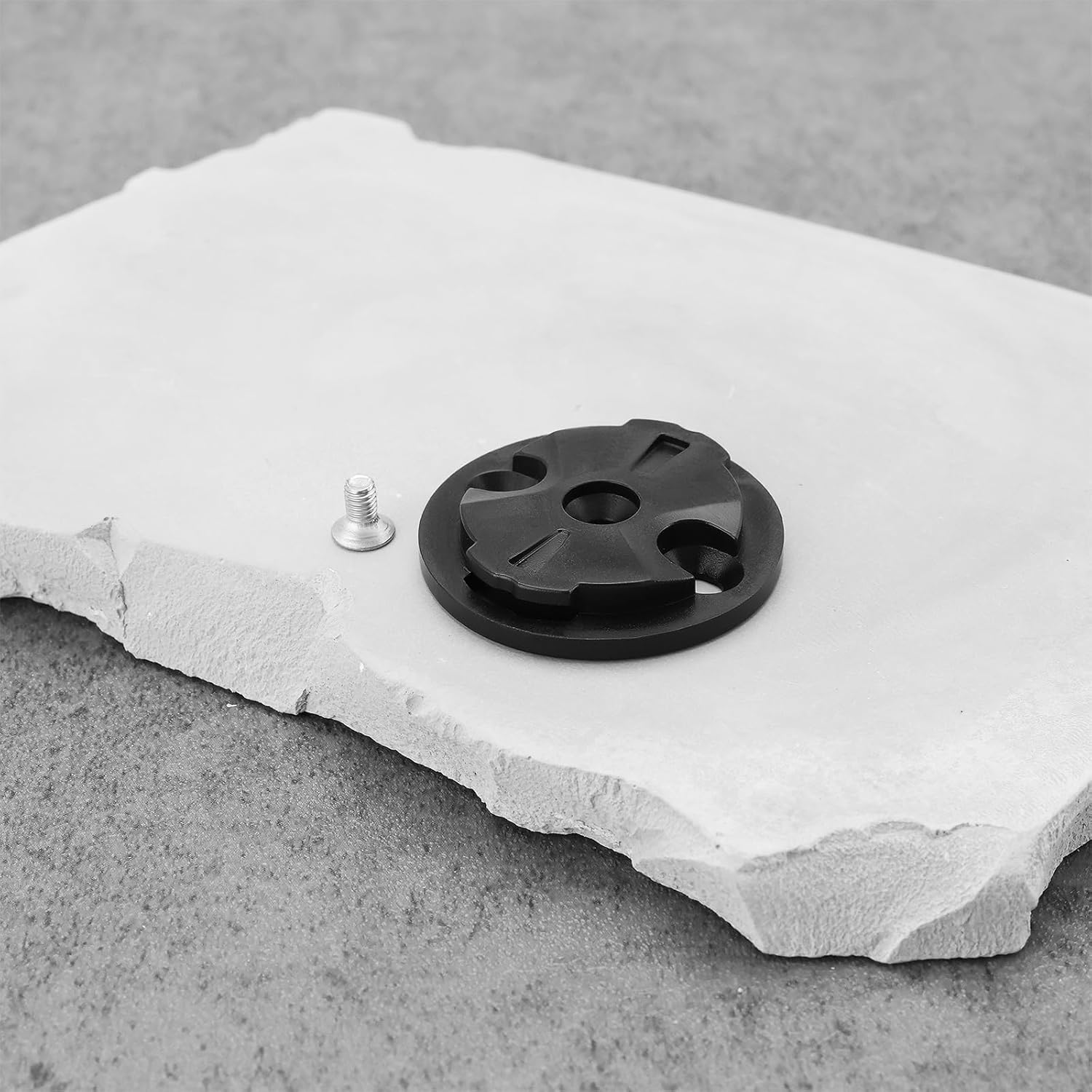 SG Store 2 Sets Bike Computer Bracket Mount Fixed Base Stopwatch Bracket Fixed Male Seat Dial Fixing Base Compatible with Garmin 32X29X2Mm Black - 32X29X2Mm image number 6