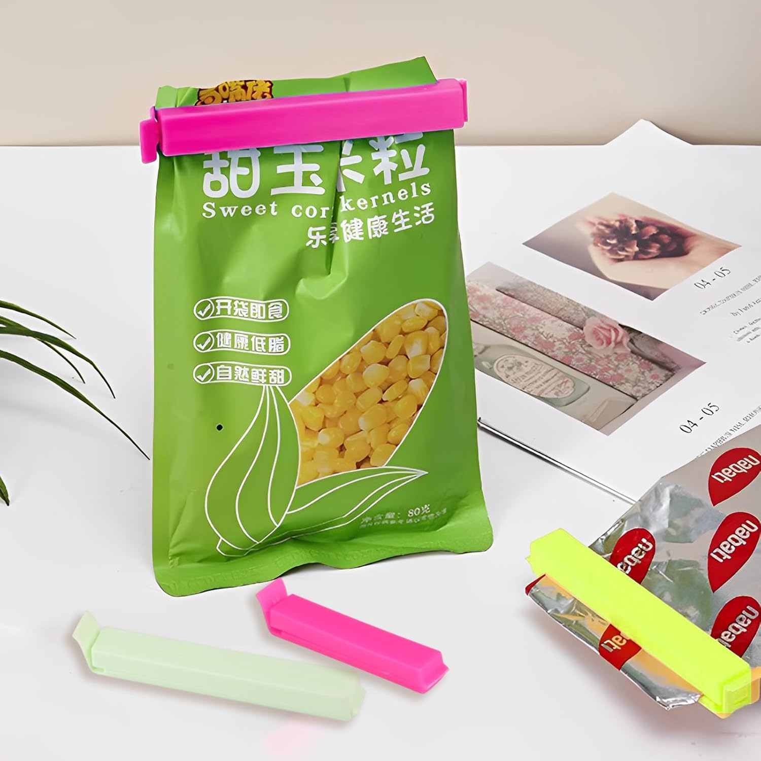 36PCS Assorted Food Bag Clips Bag Sealing Clips,Kitchen Clips for Bags for Food, Kitchen and Home, Large Size image number 5